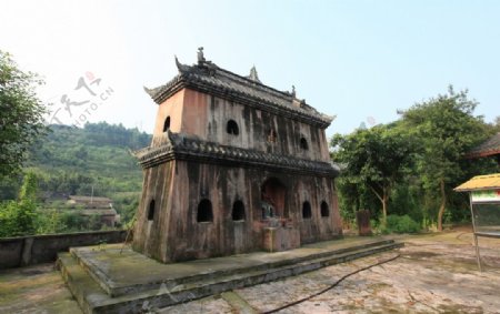 四川旅游景点古建筑寺院图片
