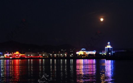 长岛夜景图片