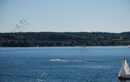博登湖风景图片