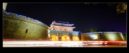 惠州朝京门夜景图片