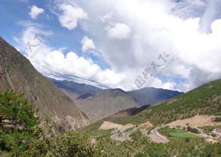 西藏群山图片