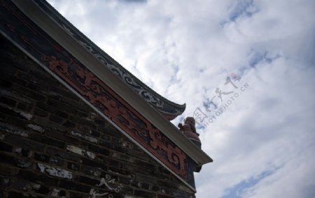 中国传统建筑的屋檐图片