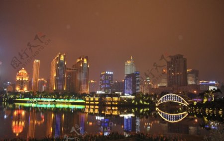 桂林会展中心夜景图片
