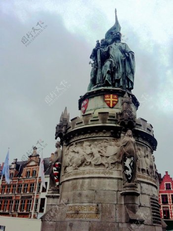 比利时广场雕塑图片