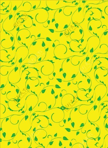 黄色花纹底纹图片