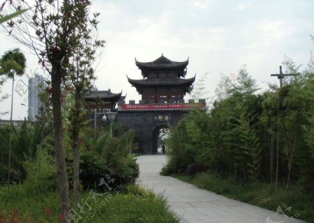 汉中南郑江边风景图片