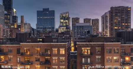 国外现代都市夜景图片