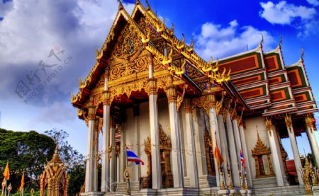 泰国曼谷的金色寺庙图片