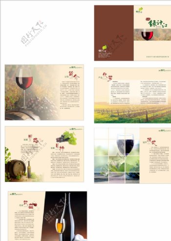 精美红酒企业画册图片