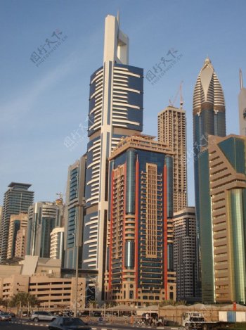 高楼建筑群图片