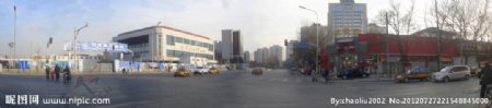 北京交通大学体育馆180度全景图片