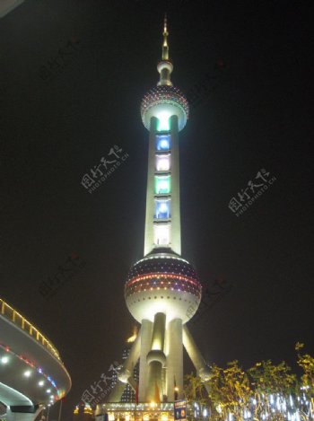 上海电视塔东方明珠图片