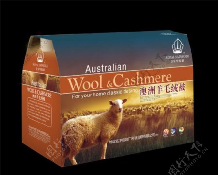 澳洲羊毛被图片