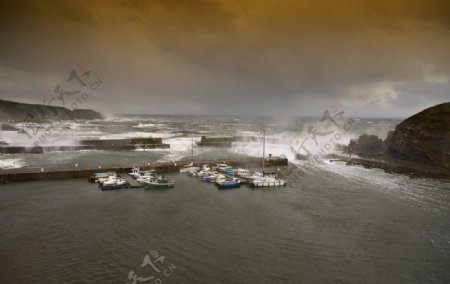大海港口风光图片