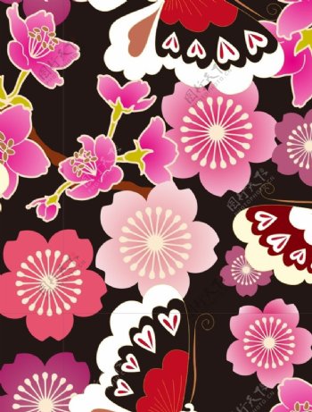 日式花纹图片
