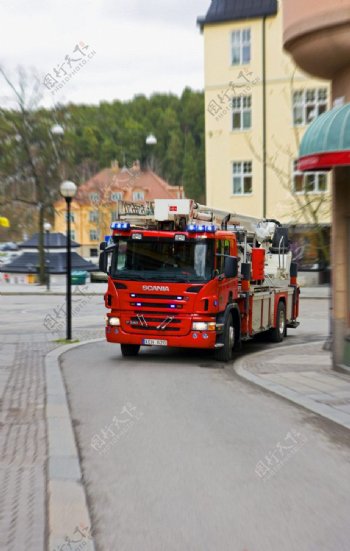 斯堪尼亚消防车图片