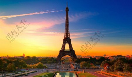埃菲尔铁塔巴黎城市图片