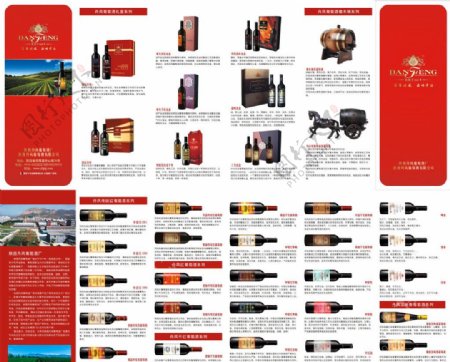 丹凤葡萄酒产品折页图片