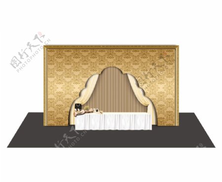 金色主题婚礼设计图图片