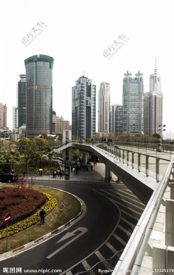 上海陆家嘴天桥图片