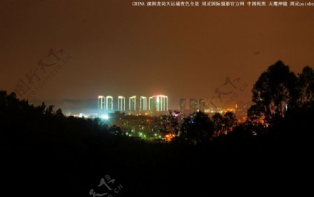 大运城夜景深圳龙岗图片