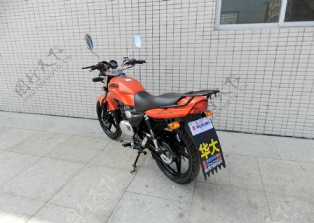 摩托车HJ125KA橙色图片
