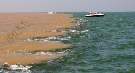 黄河入海图片