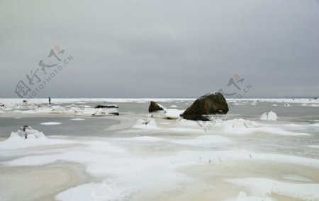 冬天海岸图片