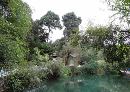 水池风景图片