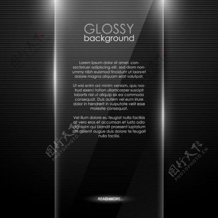 黑色透明水晶金属背景图片