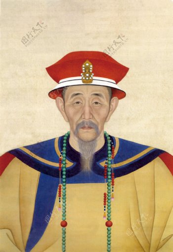 康熙皇帝老年像图片