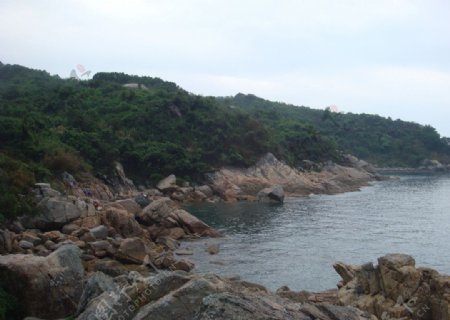 深圳西涌海岸线图片