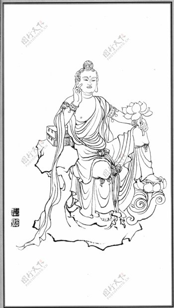 中国神话人物080文殊图片