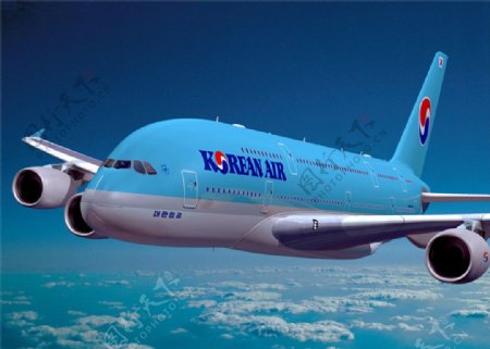 韩国航空飞机图片