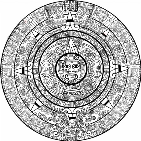 玛雅符文符号图片