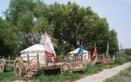 蒙古战车包图片