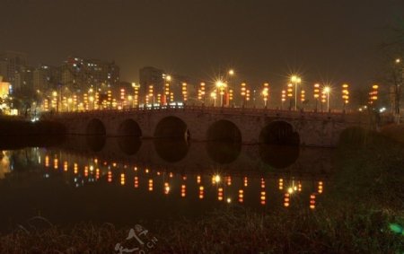 南京市通济门桥夜景2图片