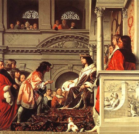 油画给予特权的荷兰伯爵威廉二世图片