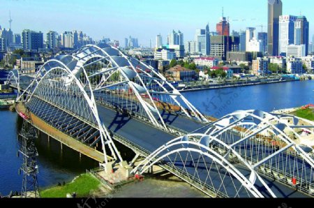 海河直沽桥图片