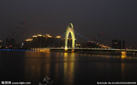 猎德大桥夜景图片