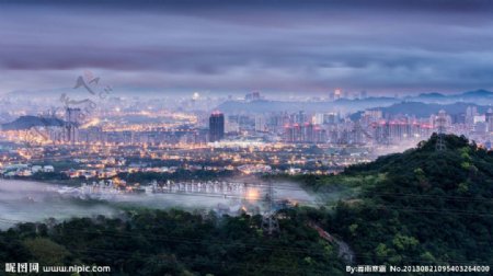 都市夜景图片