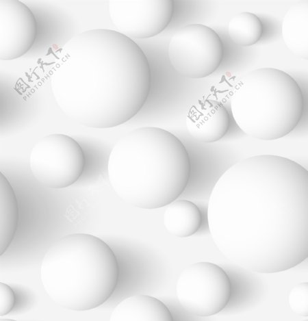 动感白色圆球图片