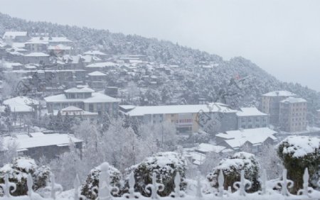 庐山雪景图片