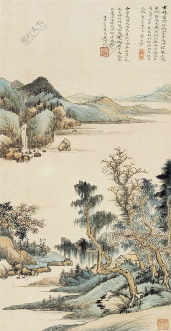 吴湖帆山水国画图片