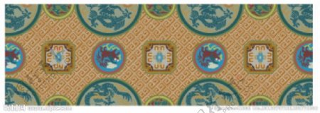 古代图案地毯背景图片