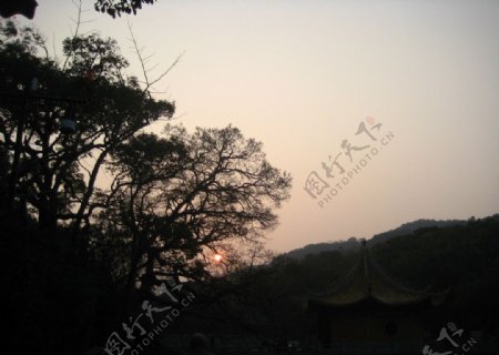 普陀山夕阳图片