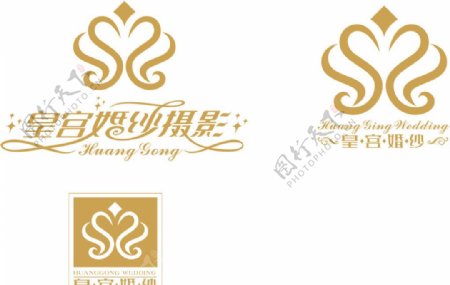 皇宫婚纱摄影LOGO名片图片