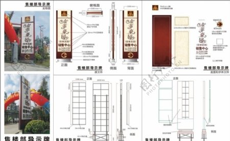 售楼部导示牌图片