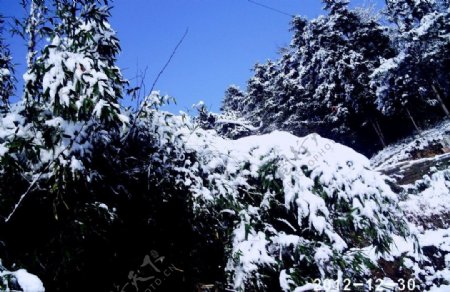 雪后蓝天图片