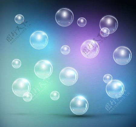 动感透明气泡水泡图片